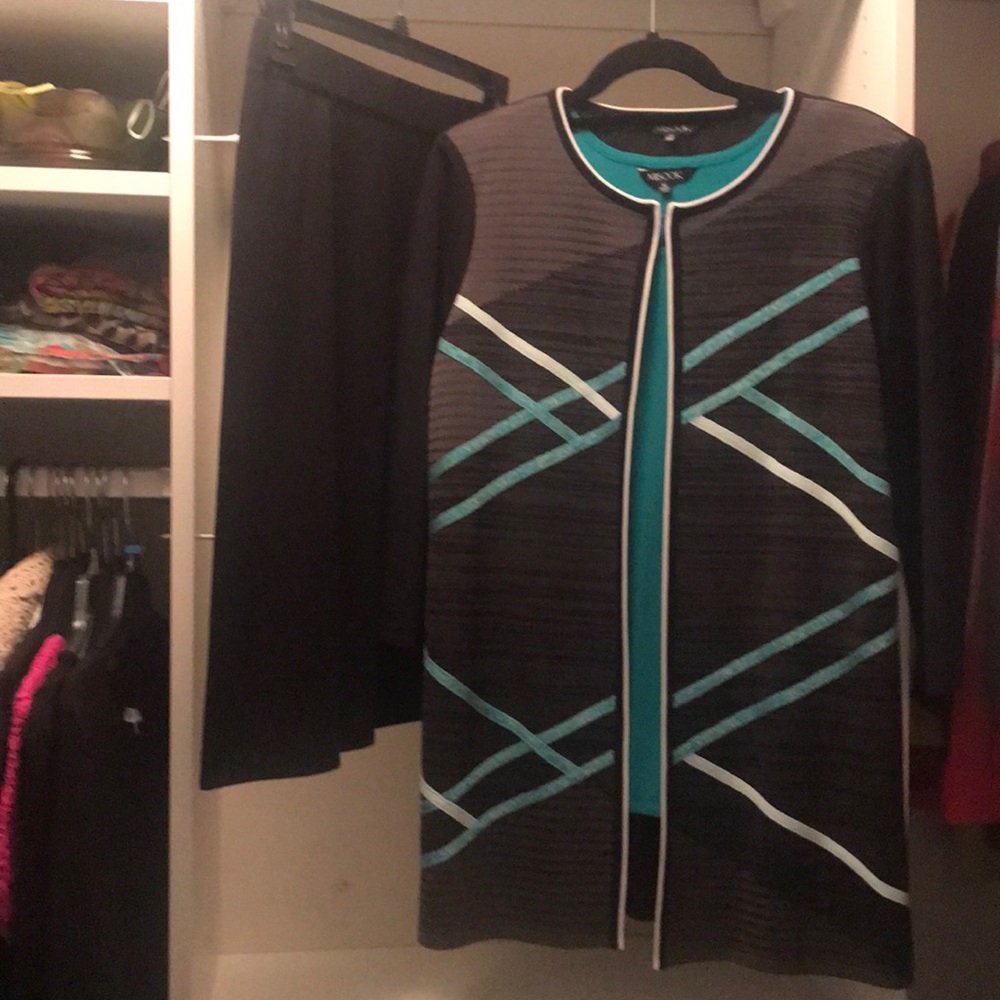 Misook 3 piece jacket-top - skirt